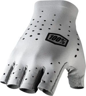 100% Sling Short Finger Gloves - Gray - Medium 10021-00006