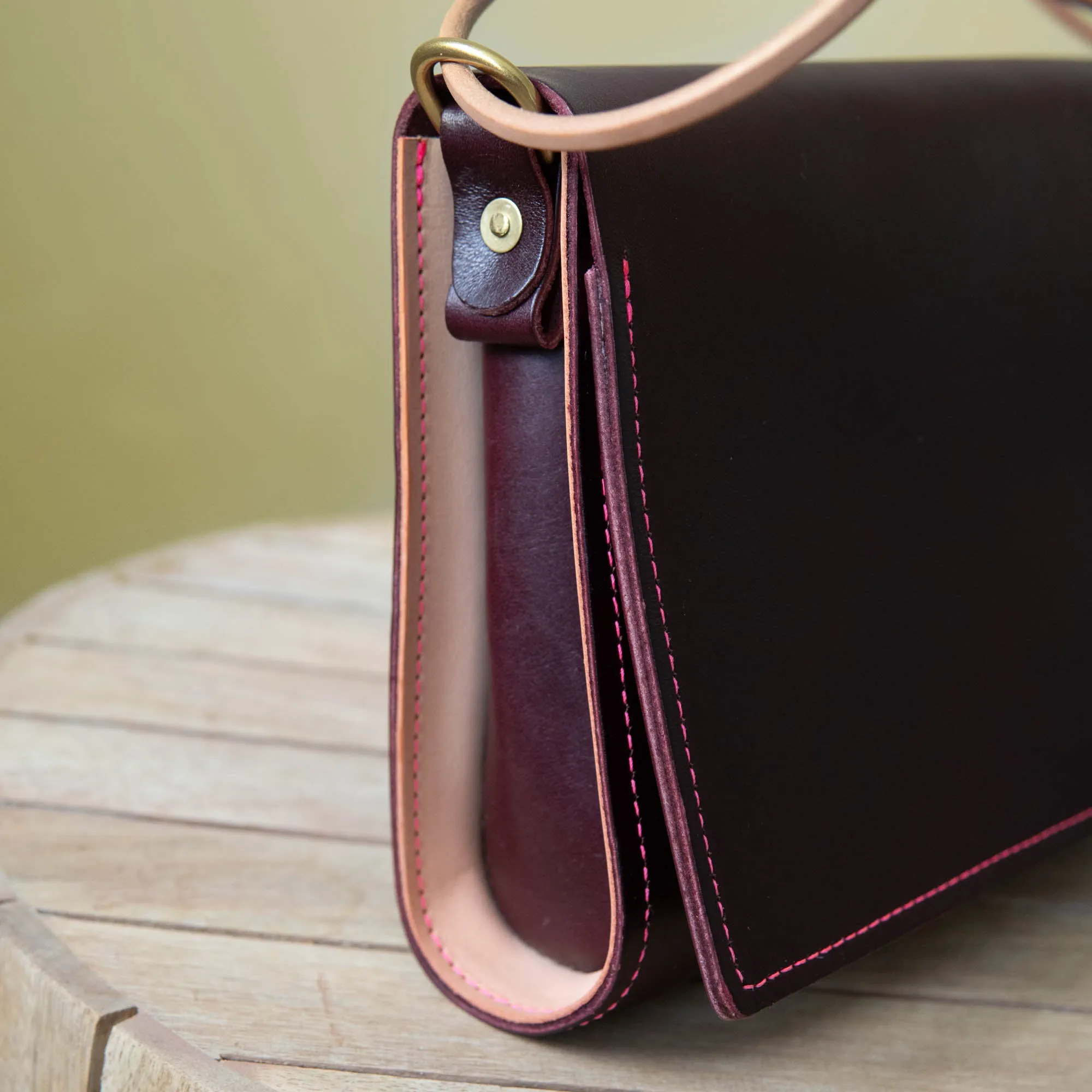 Adelaide Crossbody, Black Cherry