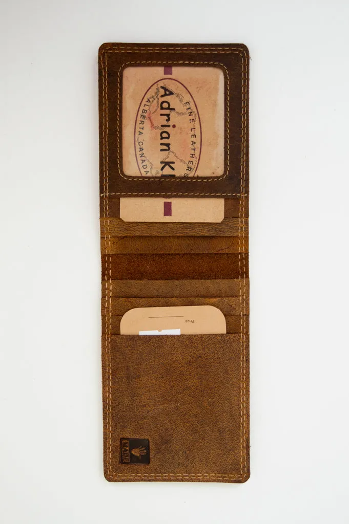 Adrian Klis 284 Bill Fold, Buffalo Leather