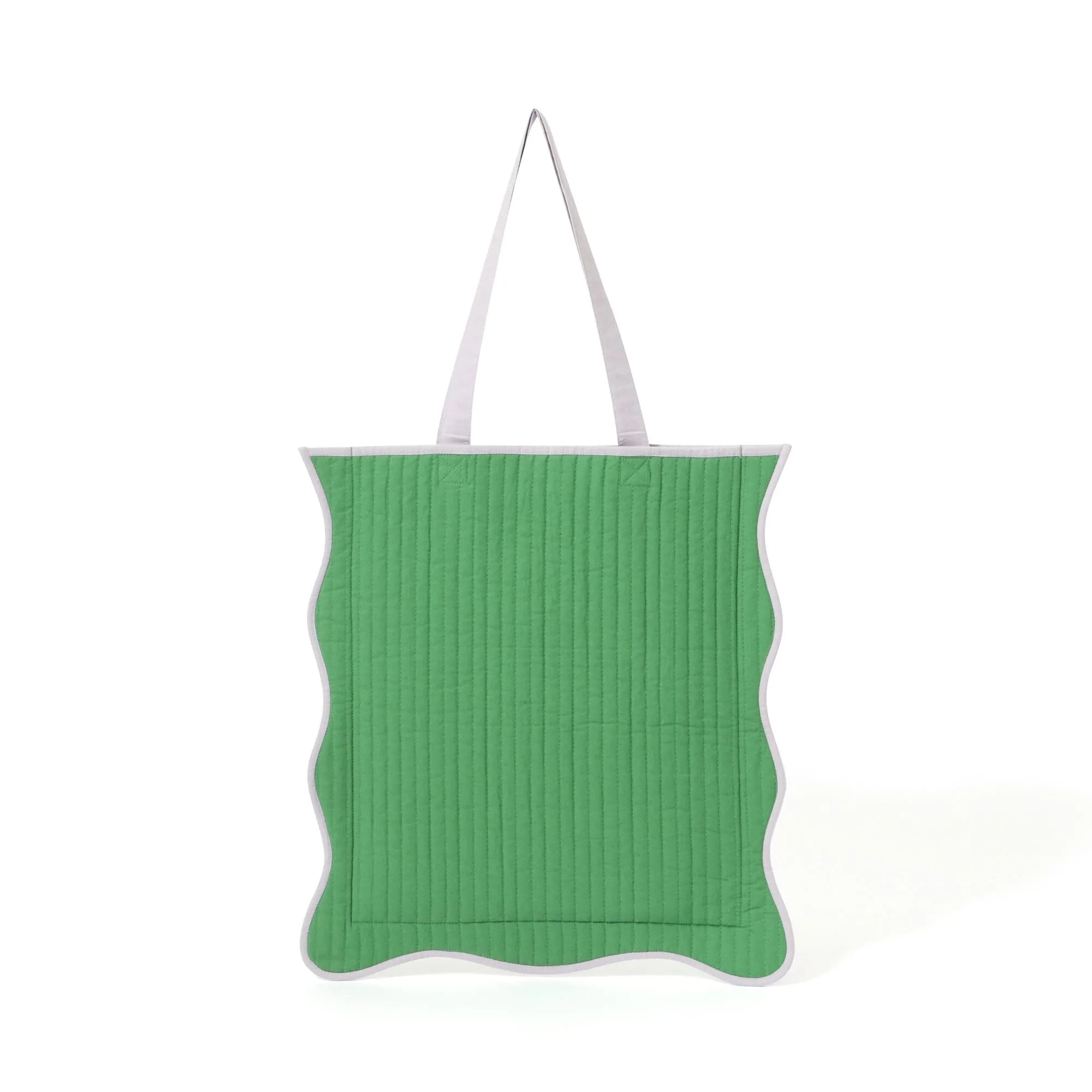 Bicolor Wave Tote Bag Green