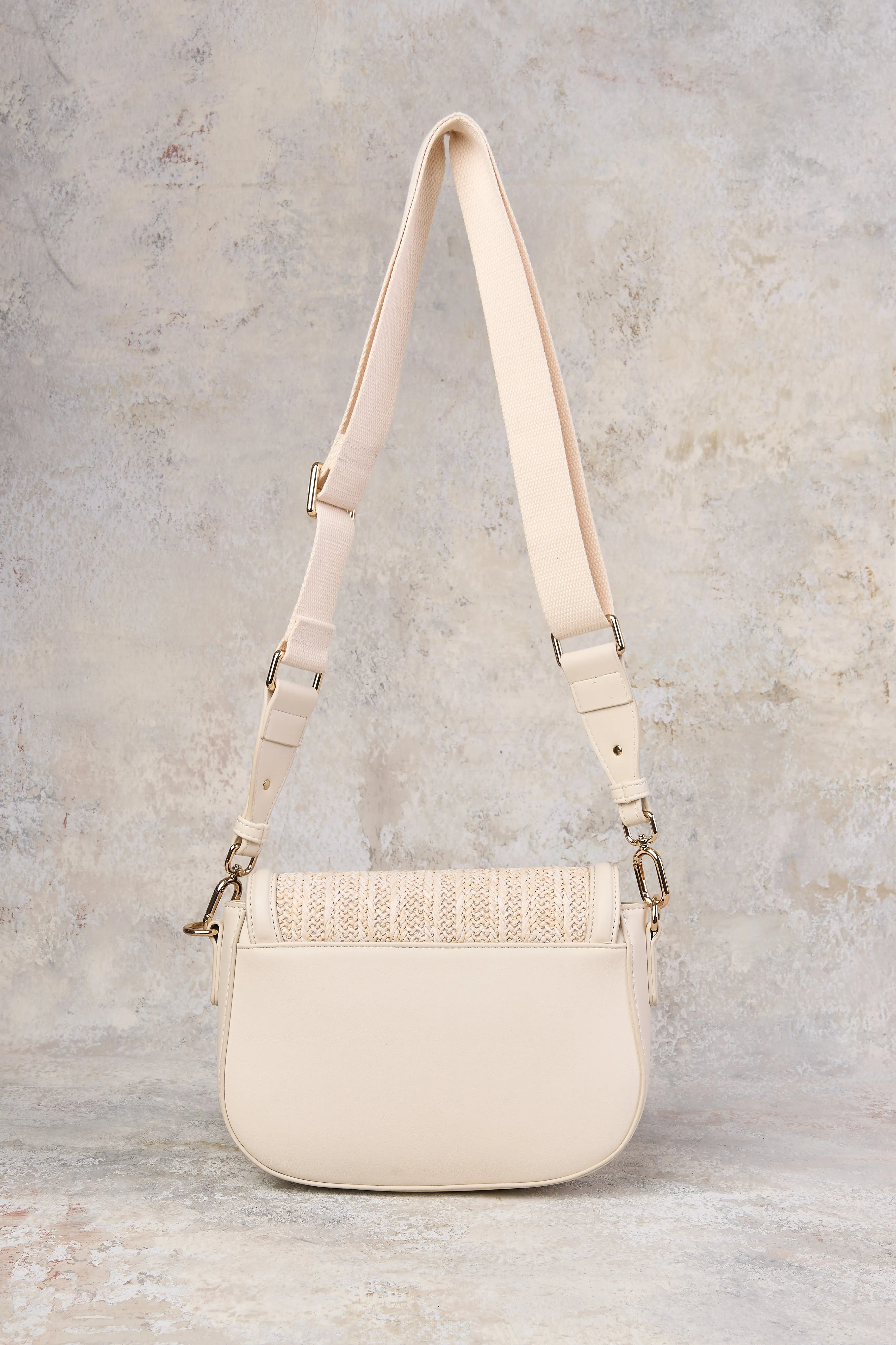 Chloe Woven Crossbody Bag - Birch