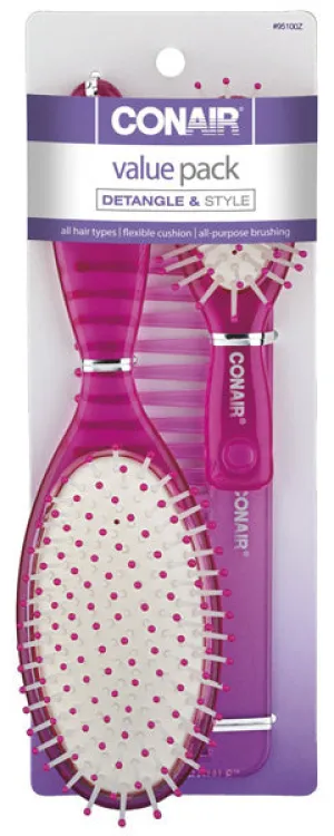 CONAIR - Translucent Hair Brush - 1 Set