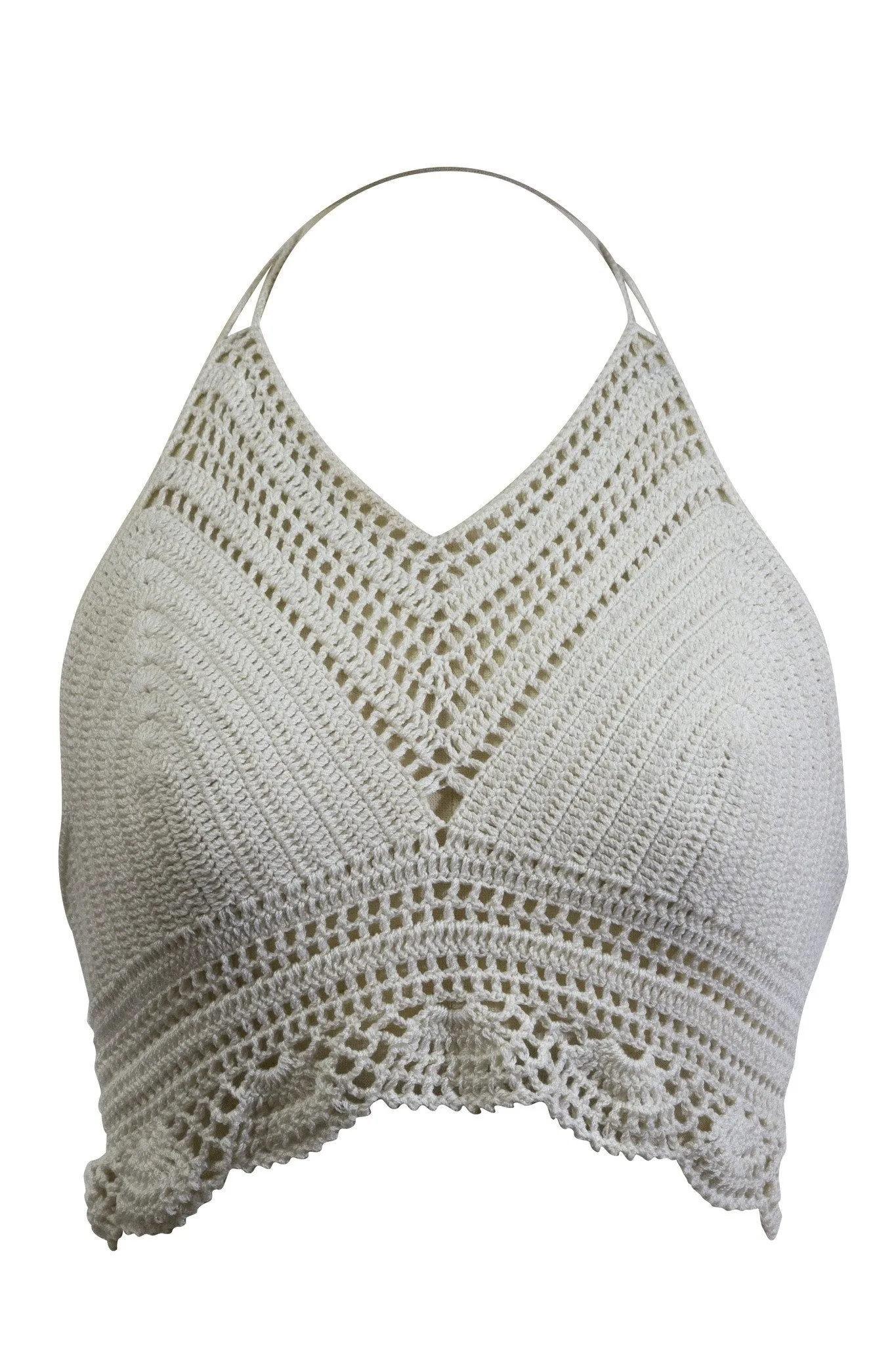Crochet Bikini Top Halter Neck