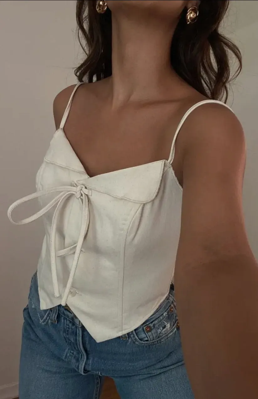 Farrah fold over tank