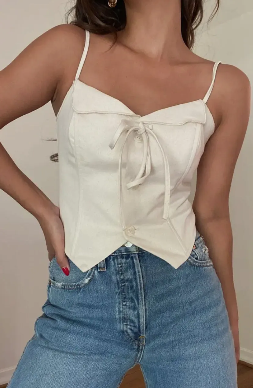 Farrah fold over tank