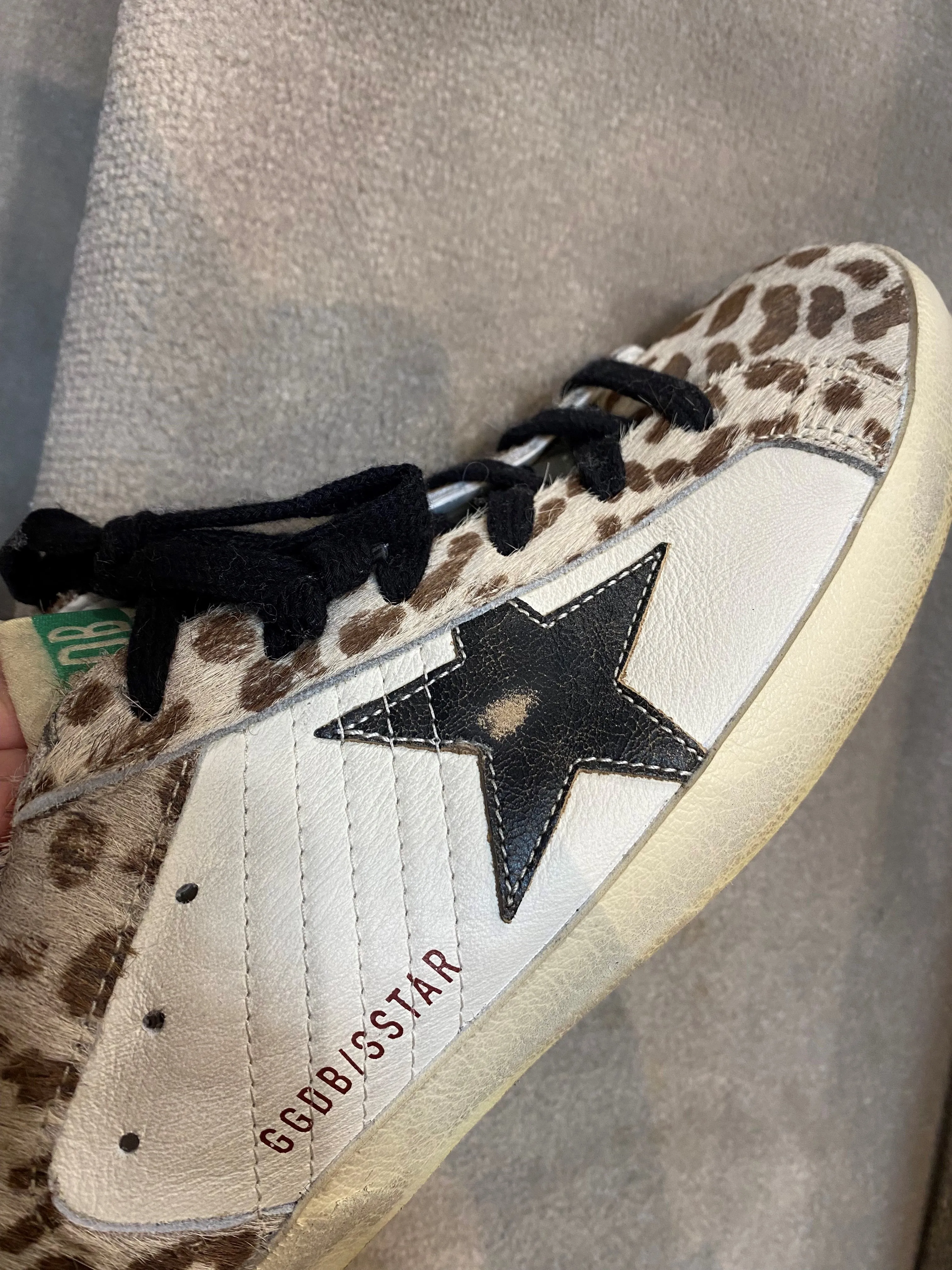 GOLDEN GOOSE SUPER-STAR LEOPARD HORSY VINTAGE