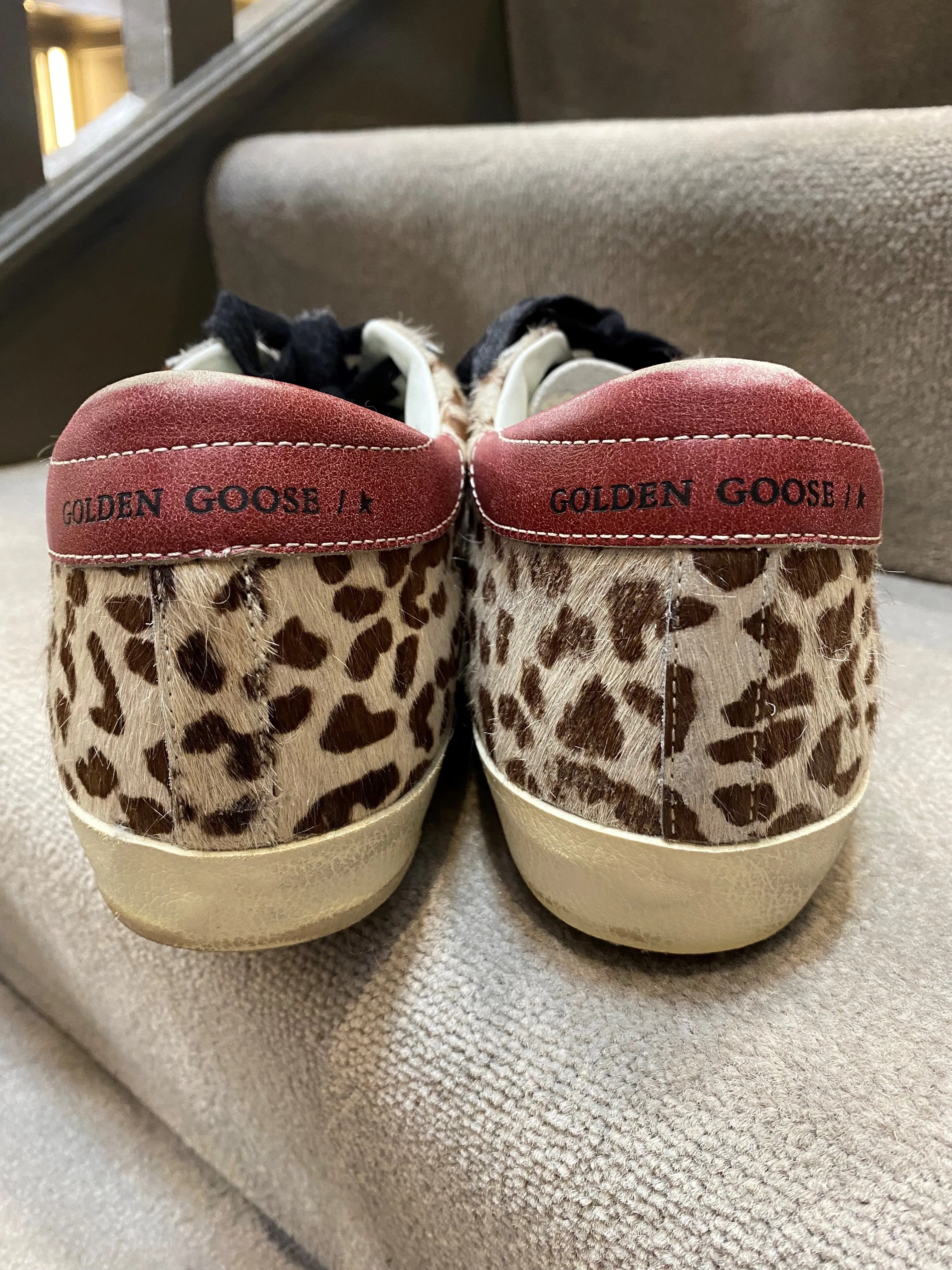 GOLDEN GOOSE SUPER-STAR LEOPARD HORSY VINTAGE