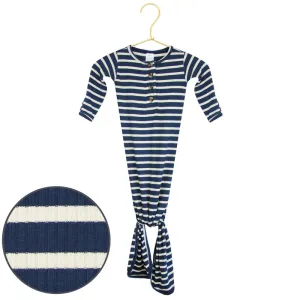 Jack Ribbed Knotted Gown - Newborn