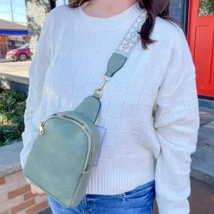 Jen & Co Ellen Crossbody Purse - Sage