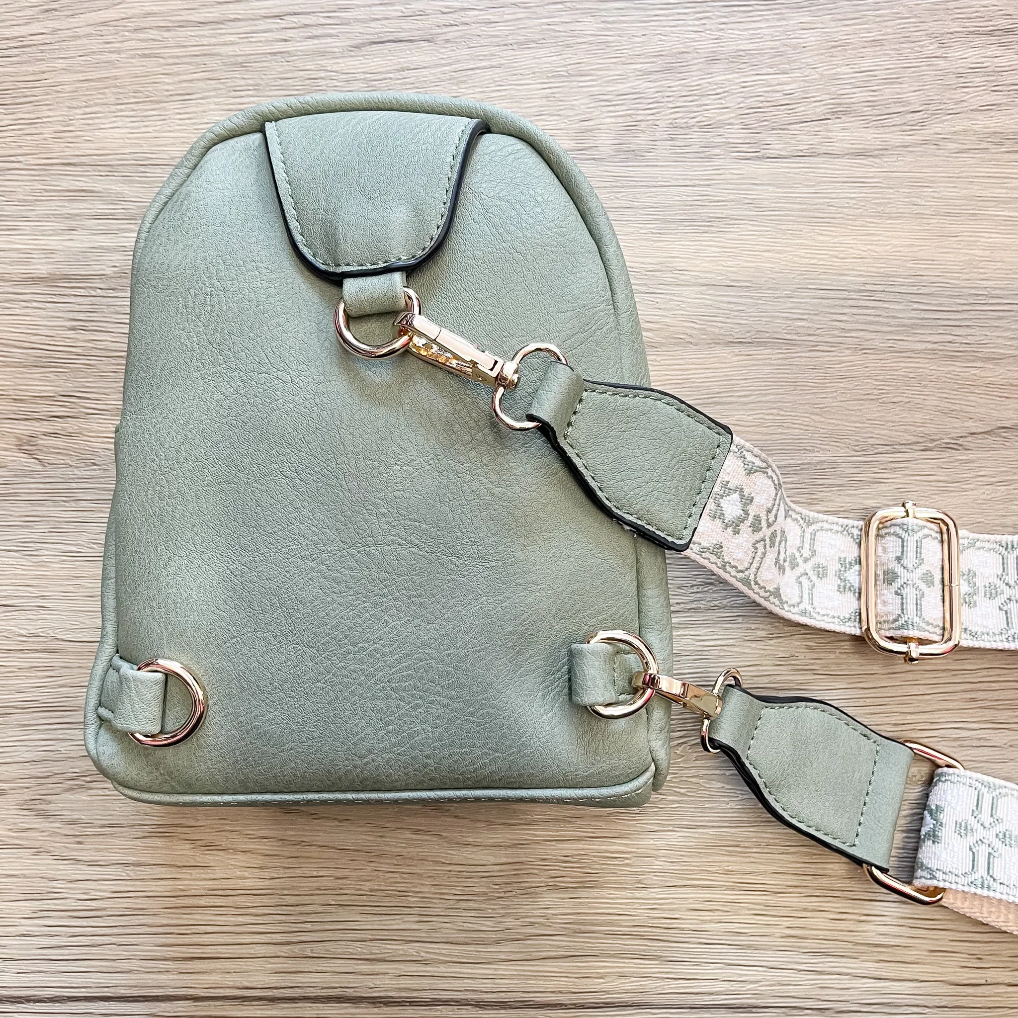 Jen & Co Ellen Crossbody Purse - Sage
