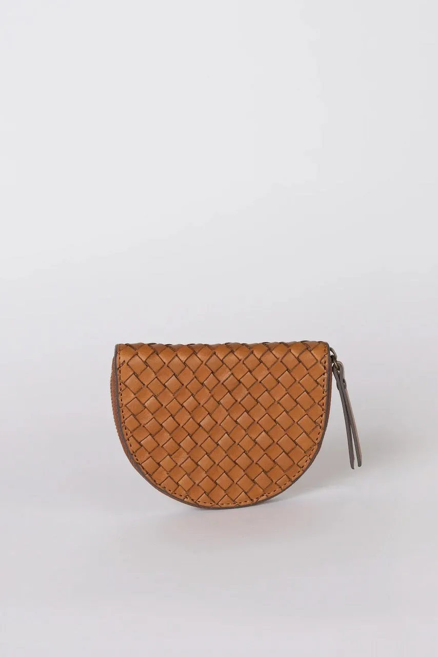 LAURA Mnzgeldbeutel woven classic leather