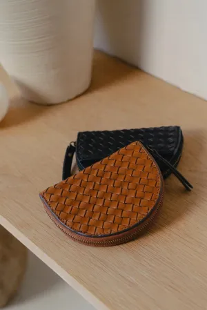 LAURA Mnzgeldbeutel woven classic leather