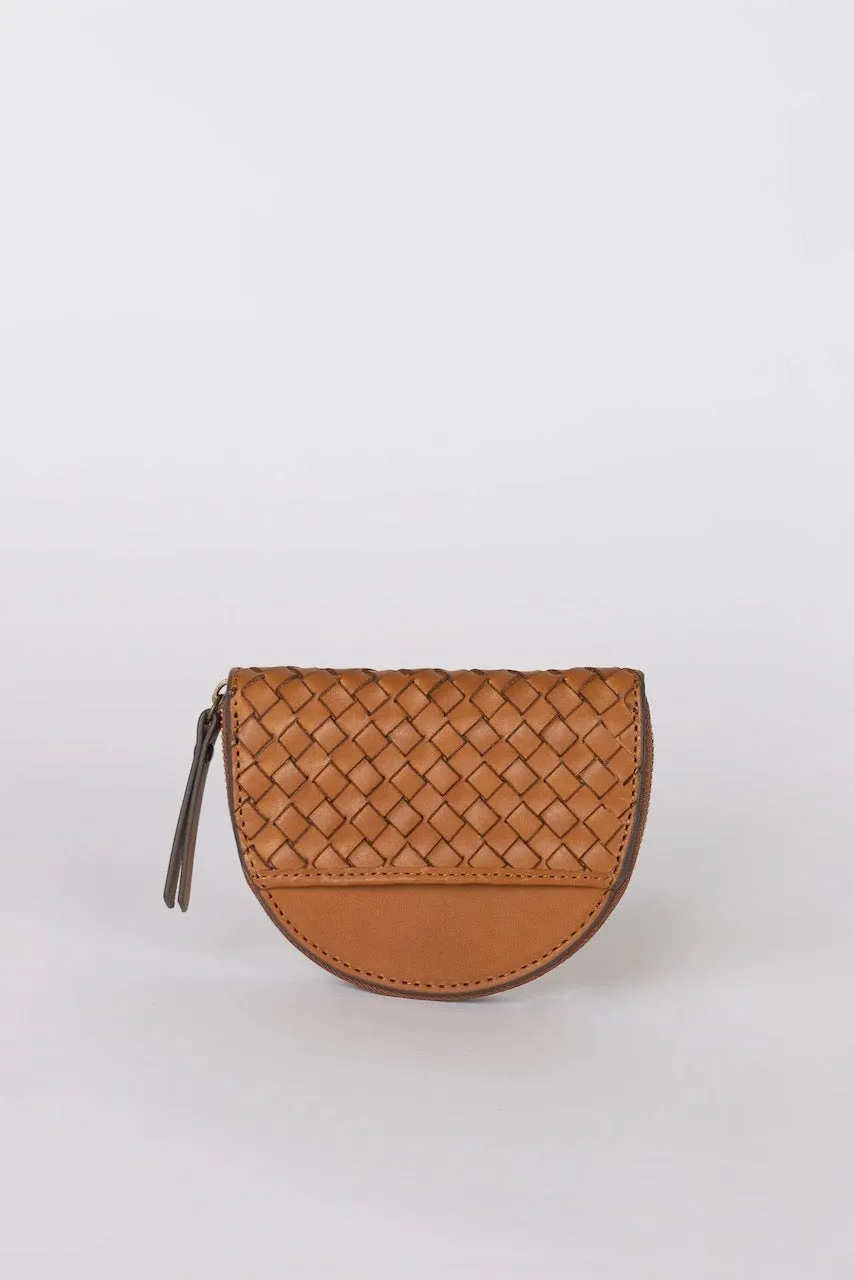 LAURA Mnzgeldbeutel woven classic leather
