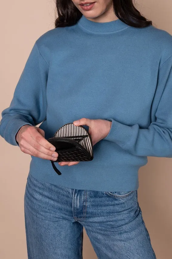 LAURA Mnzgeldbeutel woven classic leather