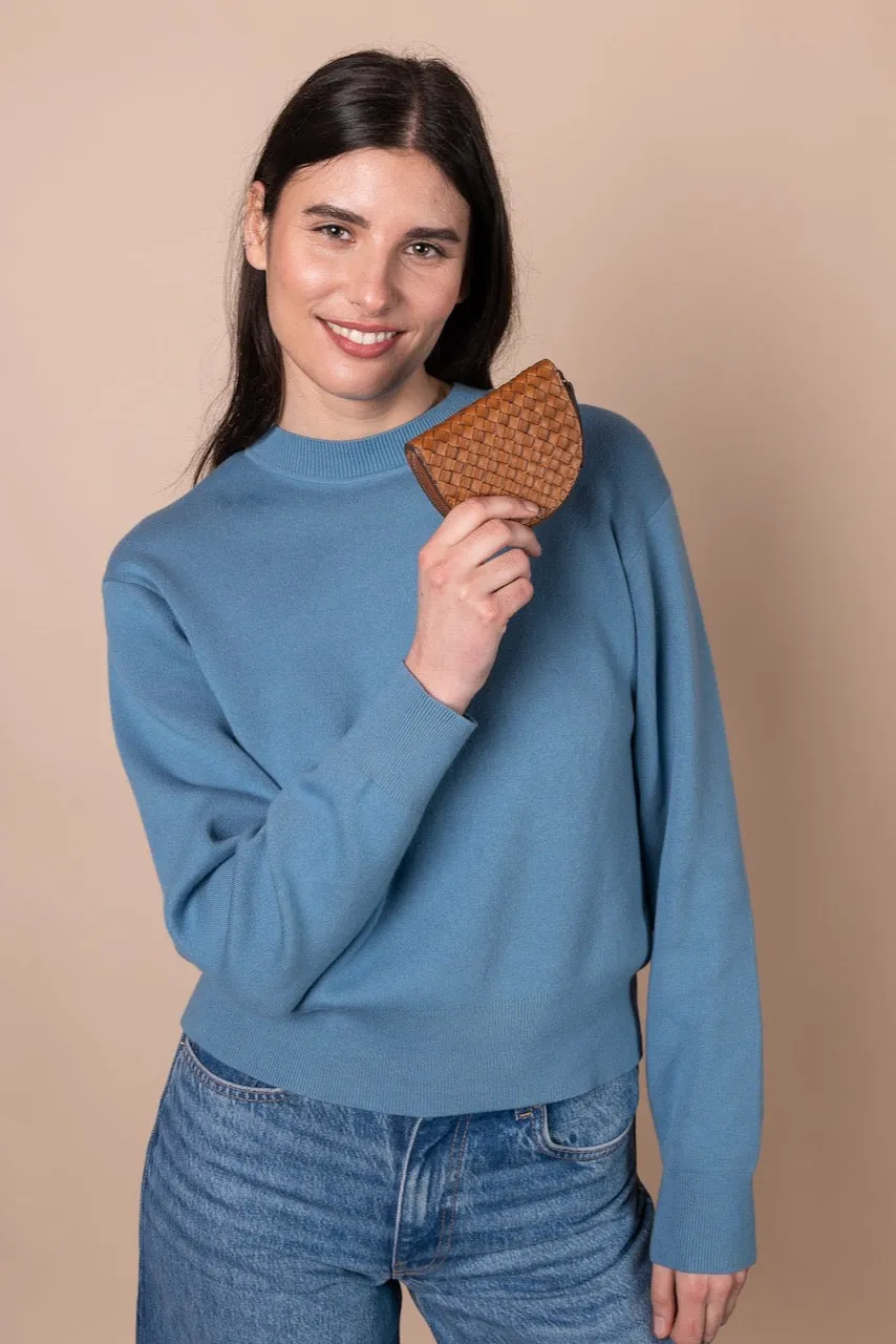 LAURA Mnzgeldbeutel woven classic leather
