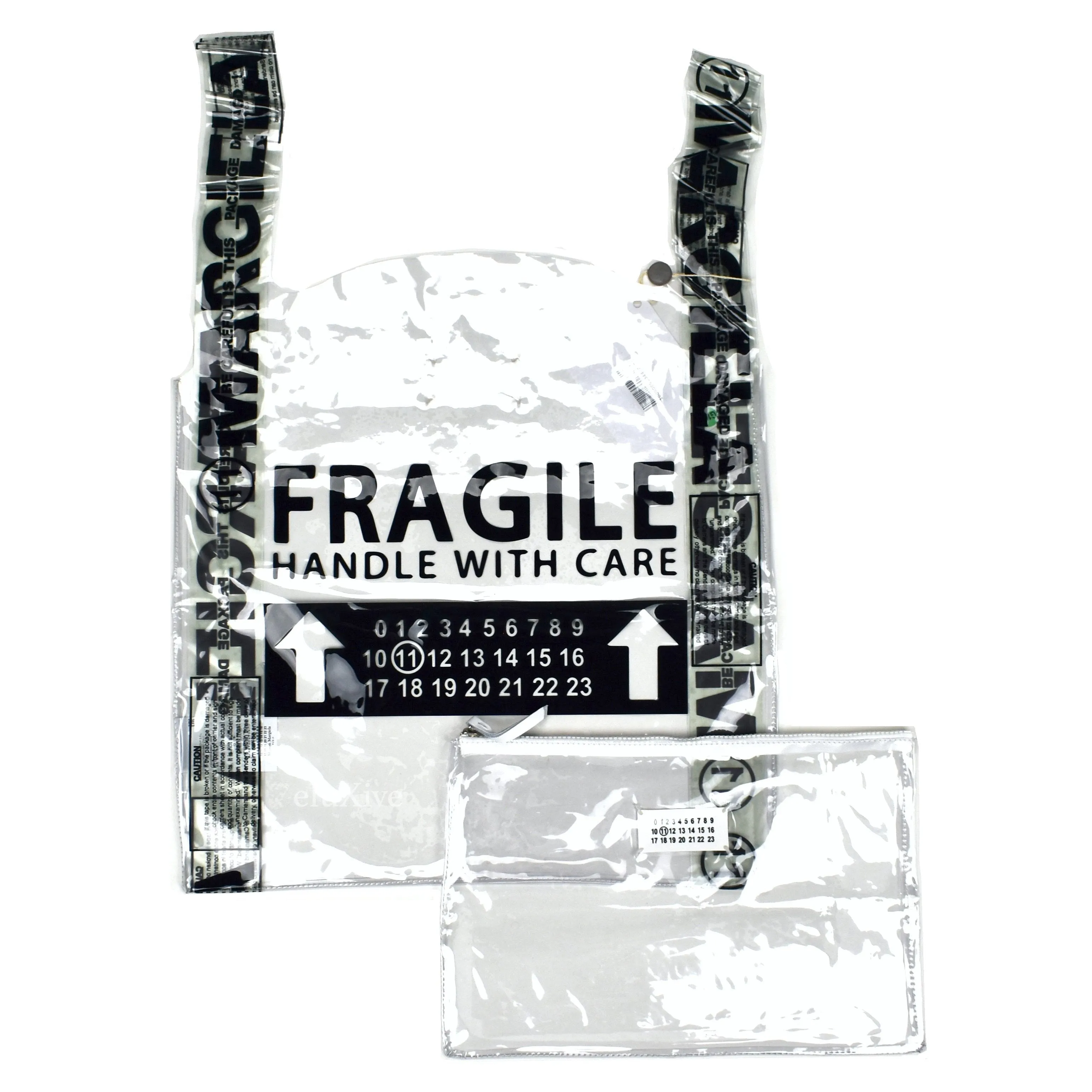 Maison Margiela - Transparent Clear PVC Logo Tote Bag & Pouch