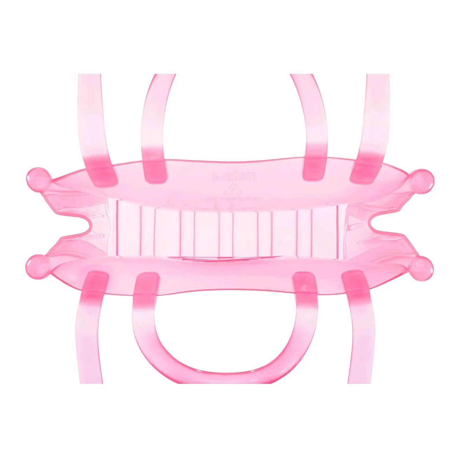 Melissa x Telfar Medium Jelly Shopper - Clear Pink