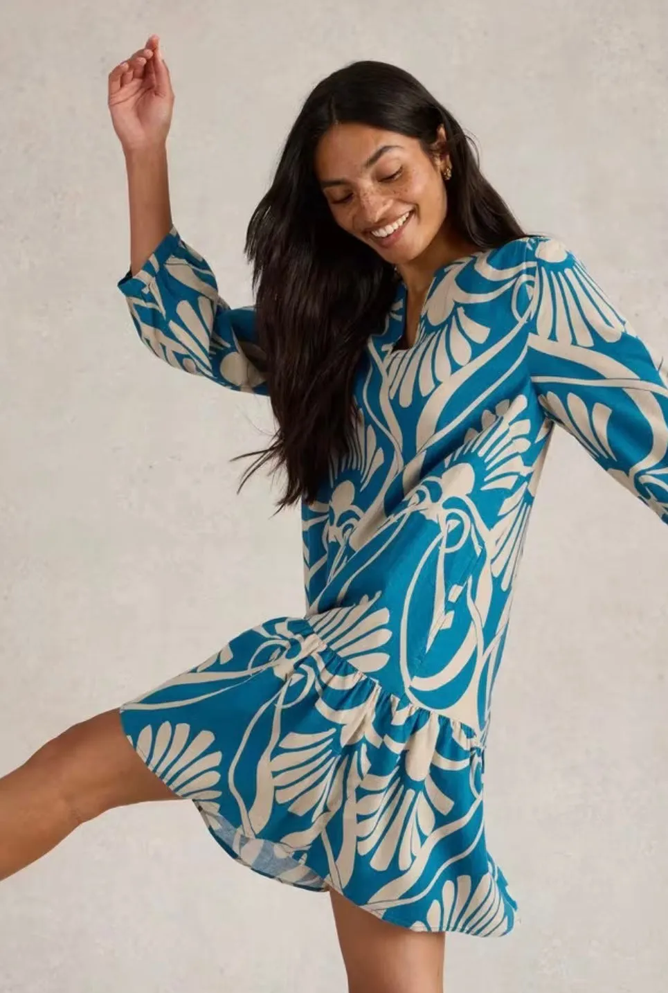 Otto Linen Blend Dress