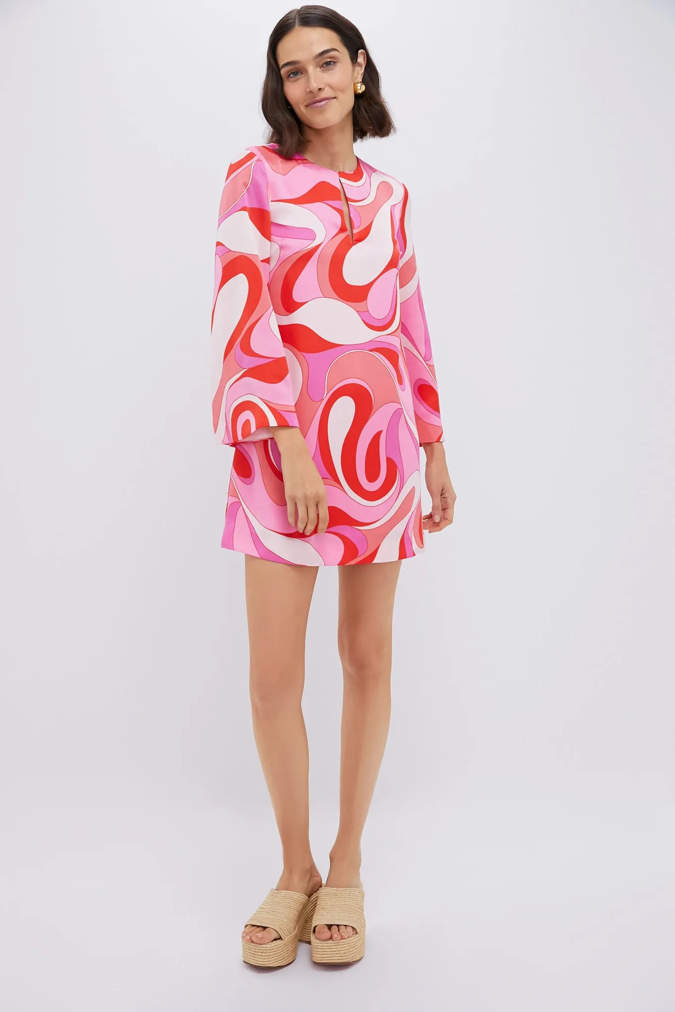 Pink Mod Geo Mitzi Mini Dress