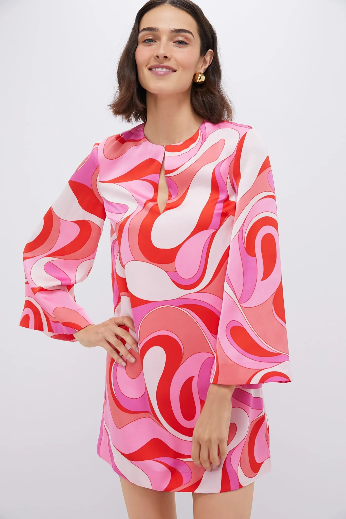 Pink Mod Geo Mitzi Mini Dress