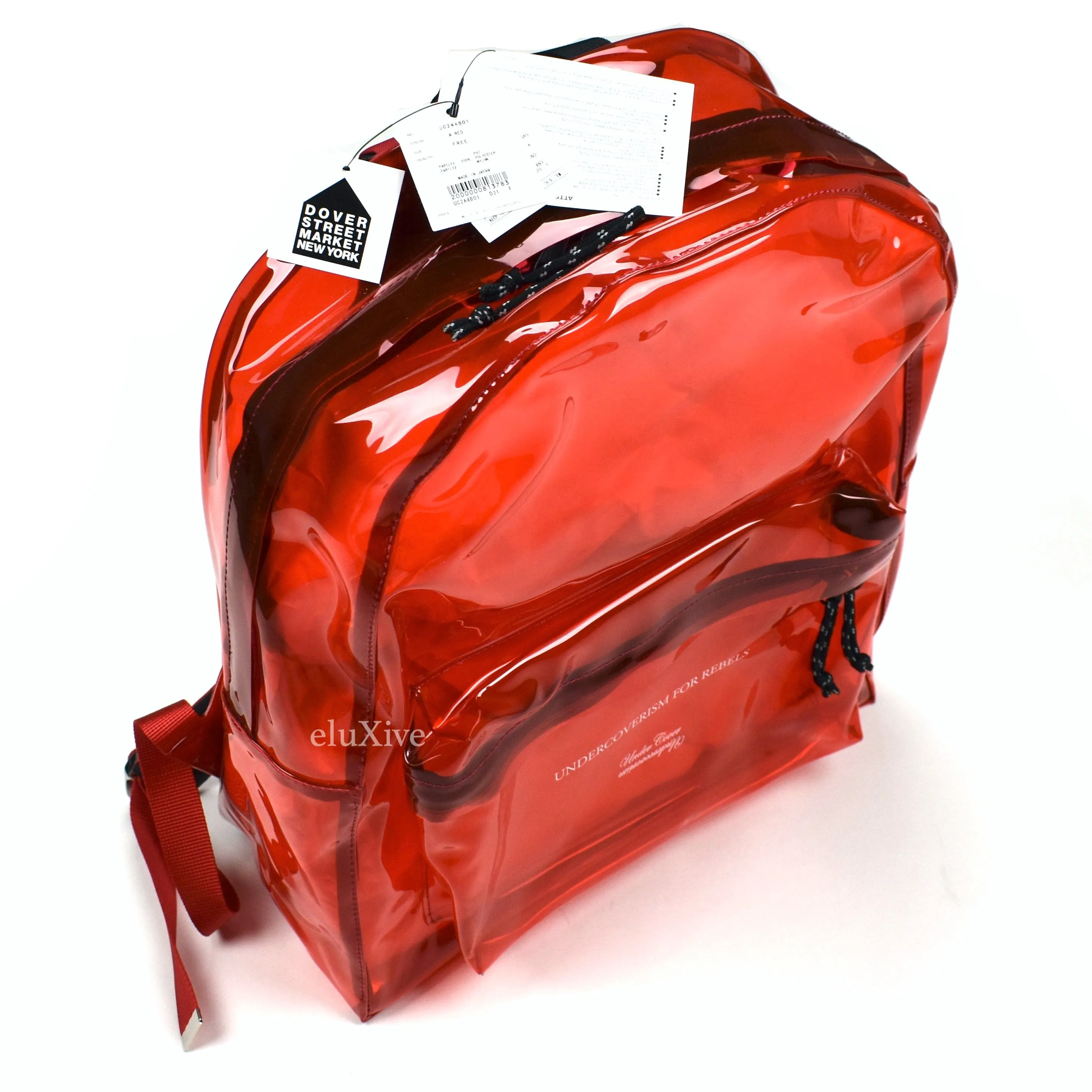 Undercover - Transparent Red PVC Backpack