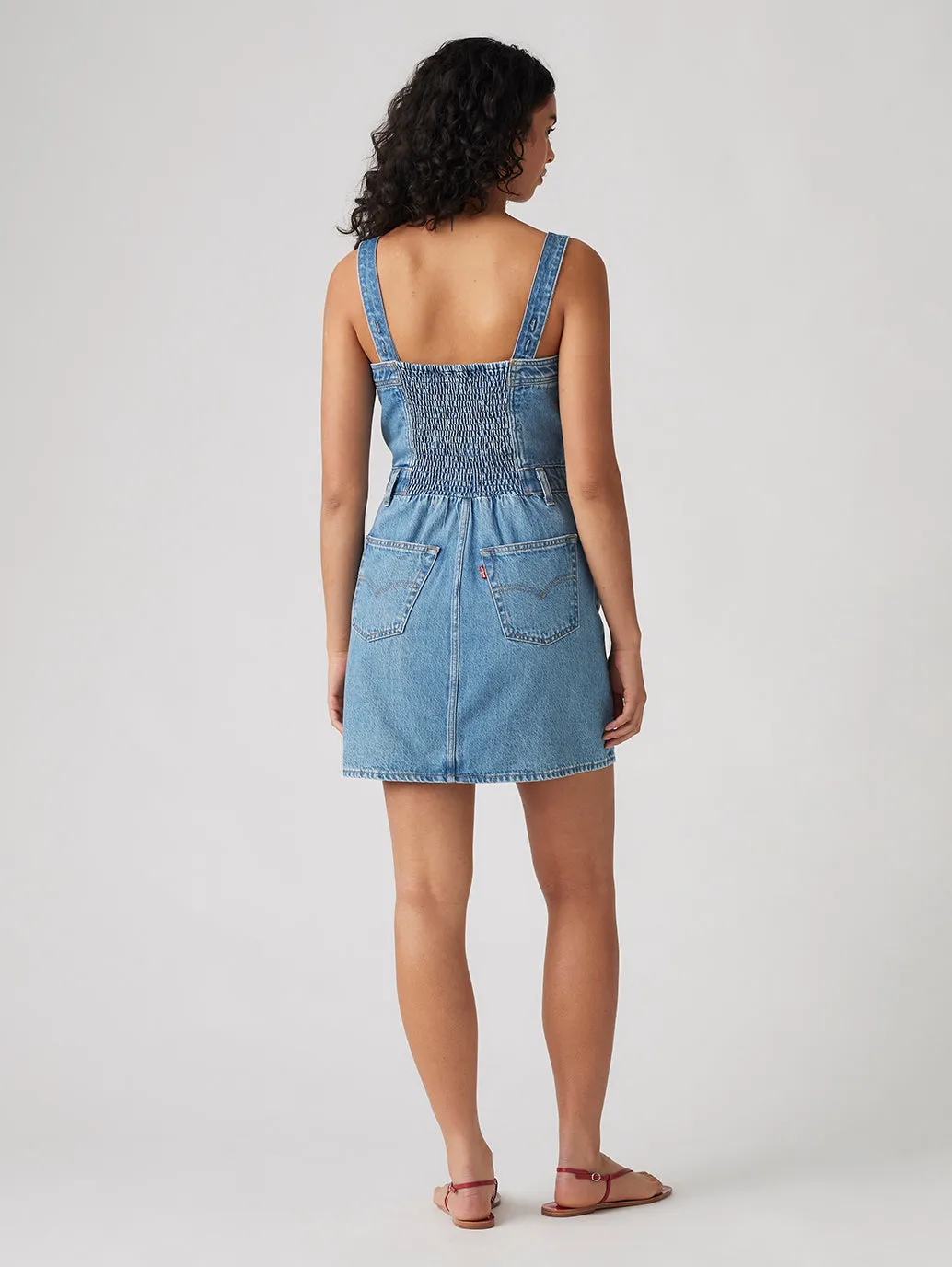 Women's Solid Light Blue Dress