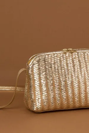 WOVEN LEATHER BAG MIA