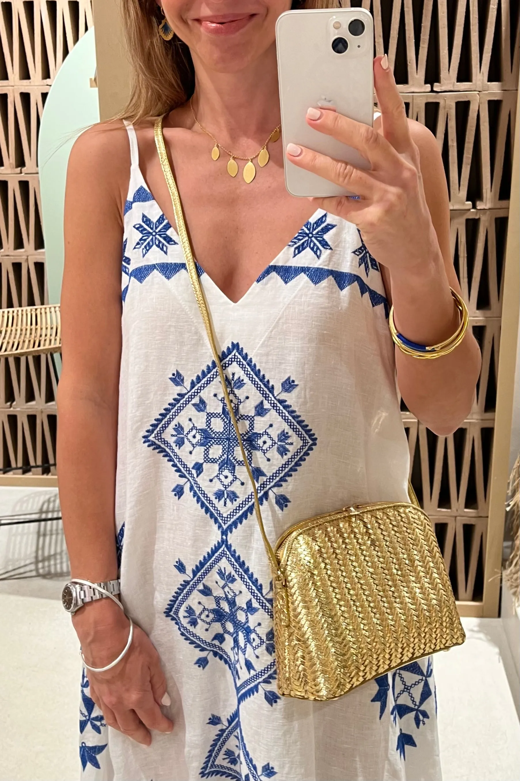 WOVEN LEATHER BAG MIA